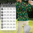 thumbnail image 7 of Aplkyhs Green Christmas Lights Men Workout Tops Long Sleeve Cloth Lightweight with Collar Shirt Fit Plain Machine Washable for Golf Tennis Hiking Running Gym, 7 of 7