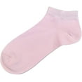 thumbnail image 3 of SERISIMPLE Women Viscose Bamboo Ankle Socks Low Cut Thin Sock Lightweight Pastal Color Soft Sock 5 Pairs (Blue-green, Large), 3 of 6