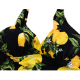thumbnail image 4 of Mycoco Women's Halter Swim Top V Neck Swimwear Front Shirred Tankini Top, 4 of 5