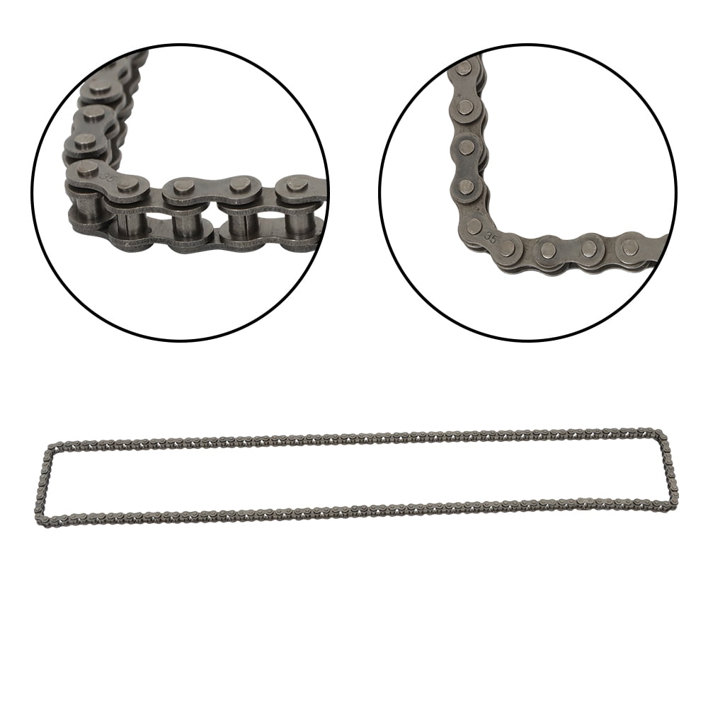 35 Roller Chain 5ft with Free Connecting Link - Heavy Duty for Go Kart, Mini Bike