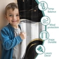 thumbnail image 3 of Blackout Kids Curtains,Black White Gold Marble Pattern Childrens Insulated Curtains Set Of 2,Bedroom Essentials,Toddler Room Decor 42"x54", 3 of 5