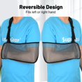 thumbnail image 4 of SupreGear Shoulder Support, Mesh Arm Sling, Adjustable Lightweight, Breathable, Right/Left, Dark Gray, 4 of 8
