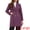 Purple, variant on DARING DIVA Women's Double Breasted Shawl Collar Long Coat With Pockets XS Black