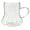 With Handle, variant on Halloween Shaped Glass Mug, 14.5 Oz Cute Coffee Cup, Novelty Halloween Masked Cup, Halloween Drinking Glass, Halloween Themed Drinkware, Spooky Party Glassware, Clear Coffee Mug,Without Handle