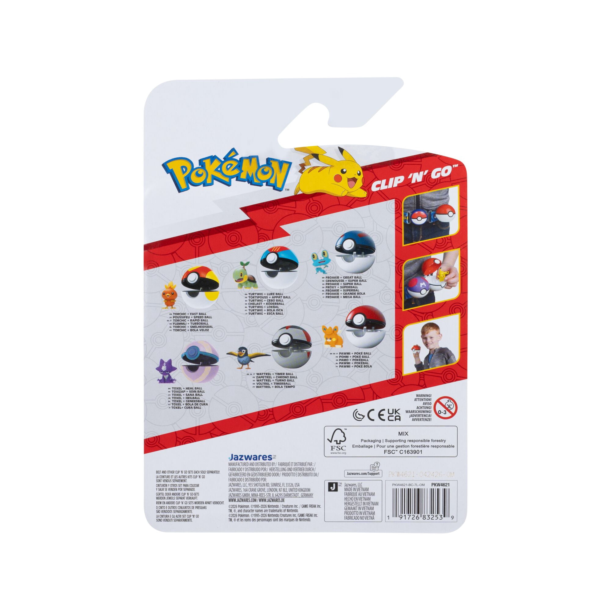PKW - Clip 'N' Go (Froakie with Lure Ball) W25