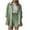 Green, variant on Mgmyaa Women's Set Casual Tracksuit Button Down 3/4 Sleeve Shirt Drawstring Shorts with Pockets 2 Piece Lounge Set