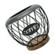 thumbnail image 5 of Organizador de cápsulas de café, soporte para cápsulas de café, con base de madera, decoración de mostrador de metal negro, 5 of 9
