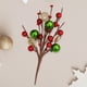 thumbnail image 5 of 6 bolas de purpurina navideñas para decorar el árbol de Navidad, ideal para fiestas y el hogar. rojo verde, 5 of 6