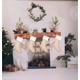 thumbnail image 2 of Lot de 4 Bas de Noël en Toile de Jute Grande Taille, 2 of 3