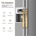 thumbnail image 6 of 2pcs Refrigerator Door Handle Cover Kitchen Appliance Dishwashers Microwave Oven Cabinet Furniture Decor 5.1x15.7in Gold Marble_3, 6 of 8