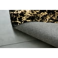 thumbnail image 4 of Lily Luxury Chinchilla Faux Fur Abstract Gilded Rectangular Area Rug, 4 of 7