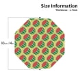 thumbnail image 2 of Pofeuu Summer Watermelon Print Coasters for Drinks, 4Pack PU Leather Coasters, Bar Drink Coasters for Tabletop Protection, Furniture from Damage-Octagon, 2 of 6