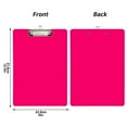 thumbnail image 3 of ALAZA Plastic Clipboard A4 Letter Size Decorative Clipboards for Students Women Men 9" x 12.5" Deep Pink, 3 of 6