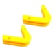 thumbnail image 2 of 2 estantes para mancuernas, soporte para barra de pesas para gimnasio en casa. Amarillo, 2 of 9