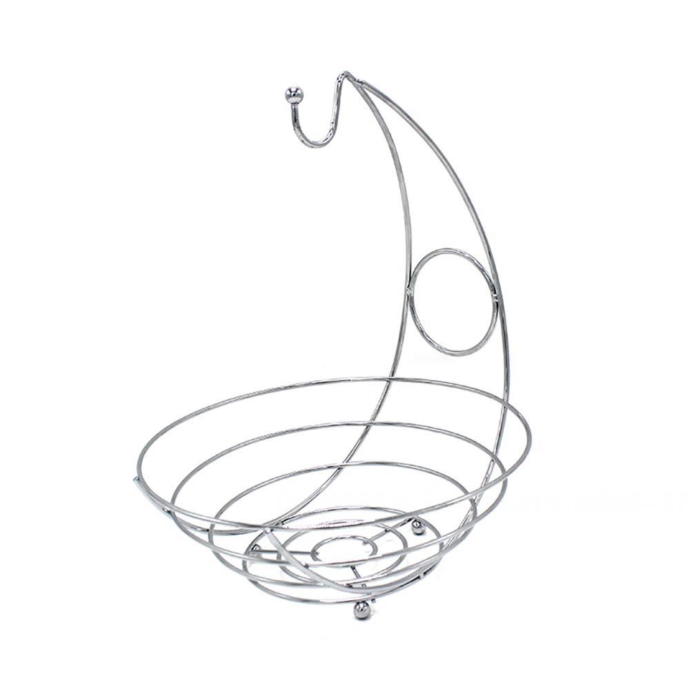 Bellaven Stainless Steel Fruit Bowl with Chrome Finish Fruit Storage