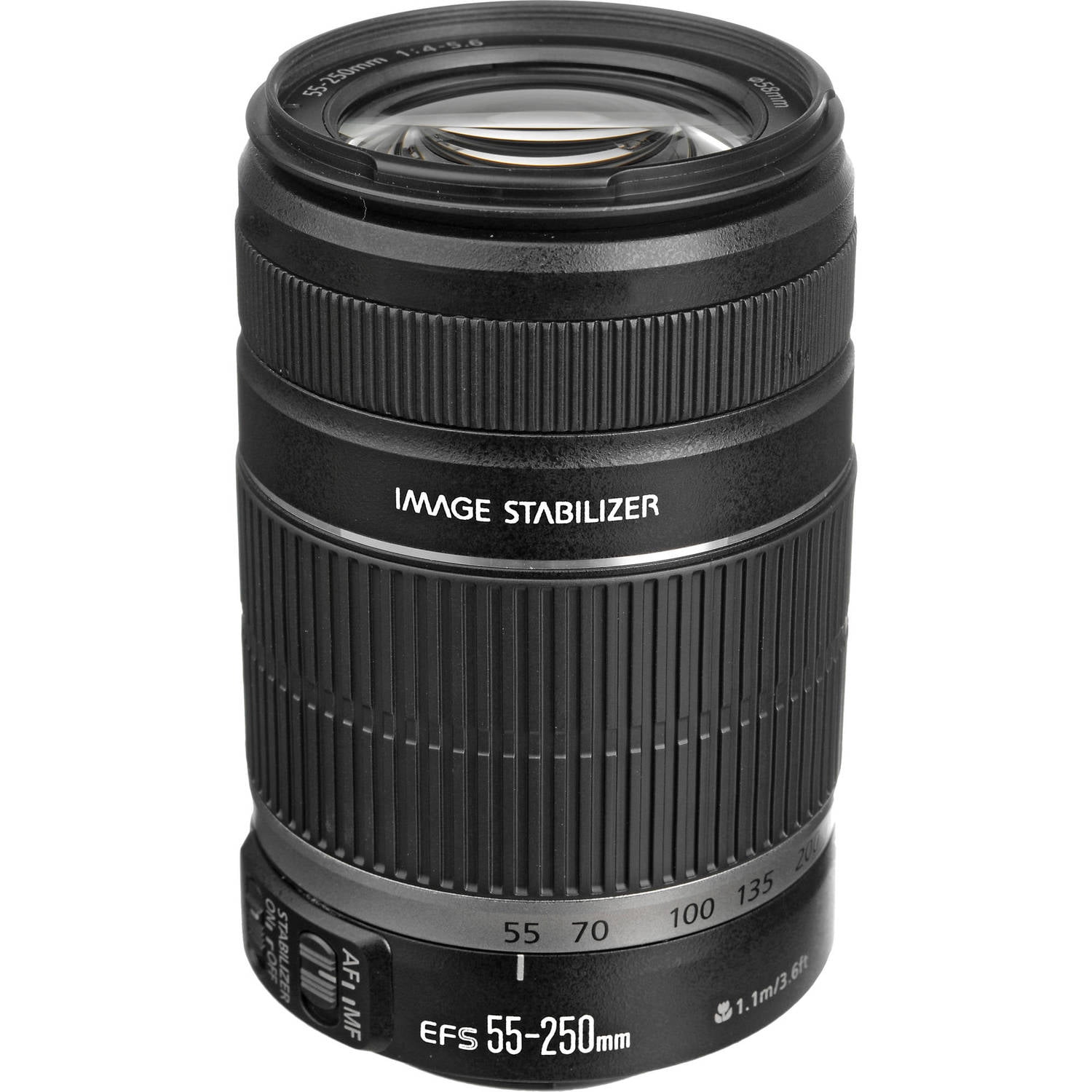 Canon EF-S 55-250mm f/4-5.6 is Image Stabilizer Telephoto Zoom Lens No Warranty International Version 