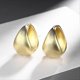 thumbnail image 3 of 1 Pair French Style Retro Hoop Earrings Golden Plated Small Thick Oval Ear Buckle Earrings------Product code 81920, 3 of 5
