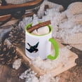 thumbnail image 5 of 3dRose,  Vintage Barn Swallow Bird Illustration, 15oz Two-Tone Green Mug, 5 of 7