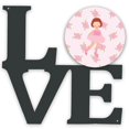 thumbnail image 1 of "Treasures Ballerina Red Short H Metal Love decoración de pared, Multicolor" Caroline's Treasures BB5191WALV, 1 of 1