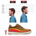 thumbnail image 3 of CMR CHAMARIPA Elevator Sneakers - Brown Casual Mens Sneakers That Make You Taller 6CM / 2.36 Inches, 3 of 10