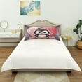thumbnail image 4 of GZHJMY Valentine's Day Silk Pillowcase for Hair and Skin 1PCS,Cute Penguins and Love Hear Satin Pillow Covers King Size 20×40In Home Decor, 4 of 7