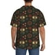 thumbnail image 3 of Fotbe Boho Owl Camisa Estampada de Manga Corta para Hombre, Casual de Verano, Estilo Playero, Sin Arrugas-XX-Large, 3 of 5