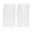 thumbnail image 1 of piezas de decoración de mesa de oficina, soporte de control remoto de acrílico transparente, organizador, caja de almacenamiento, soporte para control remoto de TV, soporte de pared, 1 of 3