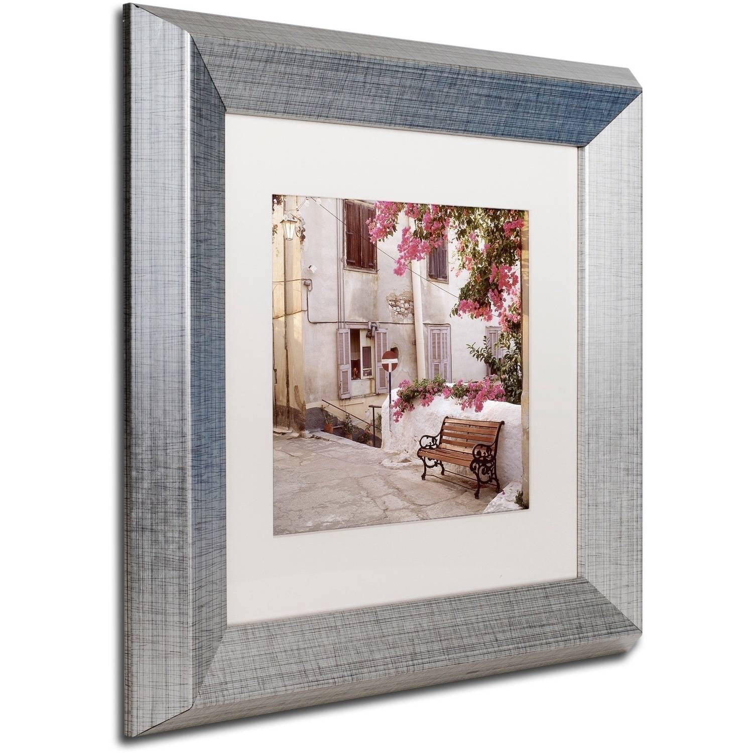 Trademark Fine Art "Provence I" Canvas Art by Alan Blaustein, White Matte, Silver Frame