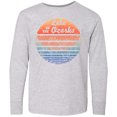 thumbnail image 3 of Inktastic Lake of the Ozarks Distressed Retro Sunset Long Sleeve Youth T-Shirt, 3 of 5