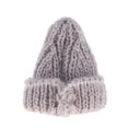 thumbnail image 3 of Sombrero Tejido de Lana Gorro de Esquí Gorro Beanie de Invierno para de Muñeca de gris, 3 of 8