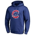 thumbnail image 2 of Men's Royal Chicago Cubs Splatter Logo Pullover Hoodie, 2 of 3