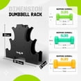 thumbnail image 3 of Yes4All Neoprene Dumbbell Set, Pair of 3, 5, 8 Pound Hand Weights with Rack, 3 of 7