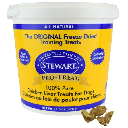 - Stewart Freeze Dried Chicken Liver by Pro-Treat, 11.5 oz. Tub