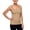 Beige, variant on Yigetop Women's Cotton Camisole Tank Tops Built-In Comfort Bra Slim Fit Soft Undershirt for Daily Layering Beige L