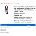 thumbnail image 2 of Water Pump, Alternator, Air Conditioning and Power Steering Accessory Drive Belt - Compatible with 2007 - 2010 Saturn Outlook 3.6L V6 2008 2009, 2 of 2