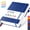 Blue, variant on A5 College Ruled Notebooks, Hardcover Leather Journals for Women/Men Work Writing, 100 GSM Thick Paper, No-Bleed, 5.7"x8.4", for School Office Supplies