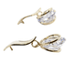 thumbnail image 2 of Aretes en oro laminado e incrustación de cristal estilo diamante Sporty Fast Aretes en oro laminado e incrustación de cristal estilo diamante, 2 of 6