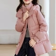 thumbnail image 6 of Women's Plus Size Quilted Jacket Casual Colored Long-Sleeved Hooded Jacket Oversized Puffer Coat(Pink 2XL), 6 of 9