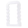 thumbnail image 1 of Marco De Patrón De Onda De Espejo De Maquillaje De Espejo De Pared Colgante Para Dormitorio Blanco Sunnimix Espejo de maquillaje de mesa, 1 of 5