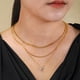 thumbnail image 5 of JeenMata - Paquete Múltiple de 3 Colgantes de Collar en Capas para Mujer, Chapado en Oro Amarillo, Cadena de Oro, Collar Tipo Gargantilla, Collar en Capas de Espiga, Regalo de Joyería, 5 of 6