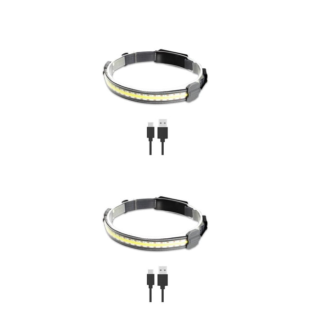 Sonducket Linterna para acampar portátil COB recargable ajustable linterna para cabeza manos libres reparación de diadema 1 Uds PC 1 2piezas Sonducket CBP261004