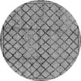 thumbnail image 1 of Ahgly Company Indoor Round Solid Gray Modern Area Rugs, 8' Round, 1 of 4