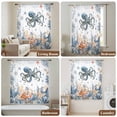 thumbnail image 6 of Octopus Coastal Sheer Curtains 54 Inches Long, Summer Beach Coral Starfish Ocean Light Filering Curtains, Breathable Simi Curtain Privacy Drapes for Kitchen Bathroom Nursery Small Window Treatment, 6 of 8
