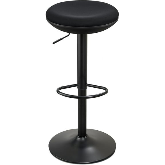 Standing Desk Stool, Ergonomic Adjustable High Wobble Stool, Round Seat 360° Swivel Standing Desk Office Chair Without Backrest for Bedroom, Kitchen, Living Room (Black)