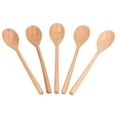 thumbnail image 2 of 5-Piece Wooden Long Handle Rice Honey Stirring Spoon Set - BPA-Free, Non-Scratch for Non-Stick Pans ,Ideal for Cooking & Serving, 2 of 5