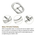 thumbnail image 3 of Uxcell 5Pack 0.75" Single Prong Belt Buckle Oval Center Bar Buckles for Leather Craft, Silver, 3 of 6