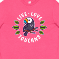 thumbnail image 4 of Inktastic Live Love Toucans Youth T-Shirt, 4 of 5