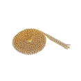 thumbnail image 1 of Xingzhi 1 Yard Rhinestone Close Chain Trim for Jewelry Craft Gold White Diamond, 1 of 9