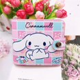 thumbnail image 1 of Kawaii Hello Kitty Cinnamoroll My Melody Kuromi Sanrios, monedero informal de Pu, Tarjetero con botones, novedad, 1 of 4