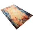 thumbnail image 2 of Unique Loom 3137461 Abstract 4 6 feet (4' x 6') Ethereal Brick Red Area Rug, 4 x 6, Peach/Beige, 2 of 5
